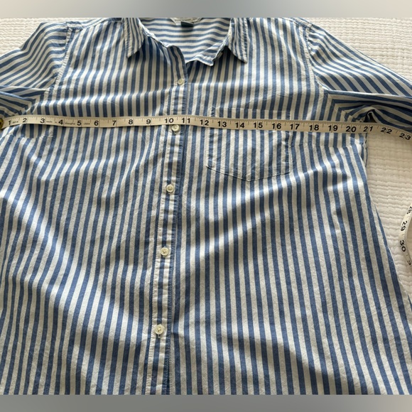 Old Navy Striped Botton Down Shirt, L - Picture 5 of 6